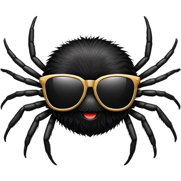 A spider with sunglasses  emoji