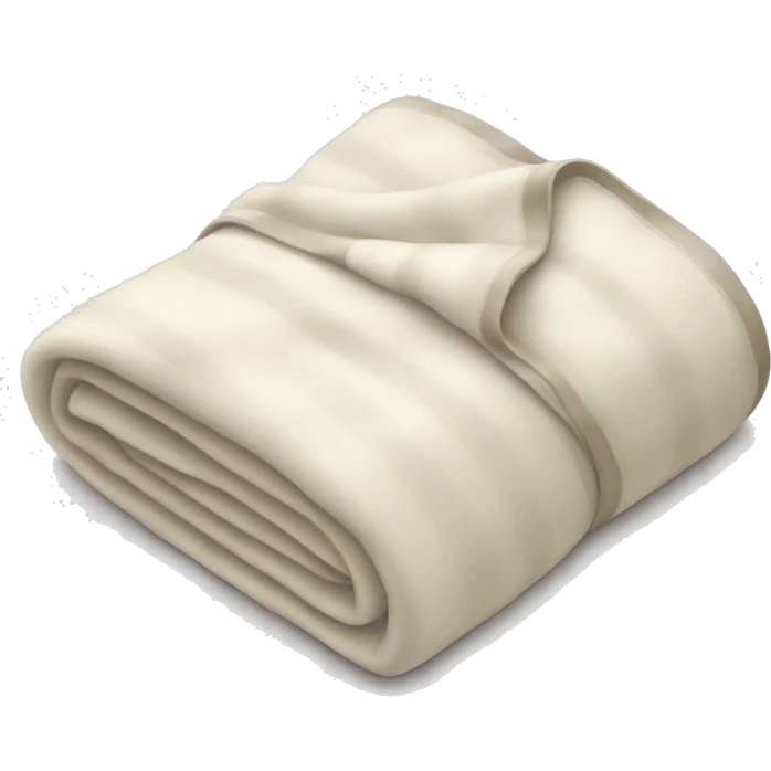 warm white blanket  emoji