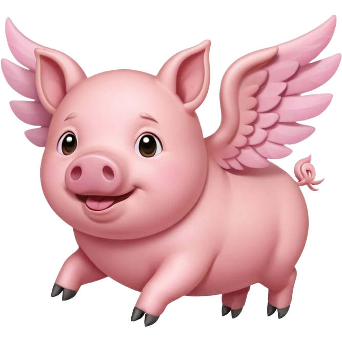 Flying pig  emoji