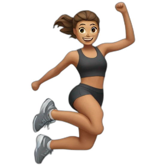 jumping fitness emoji