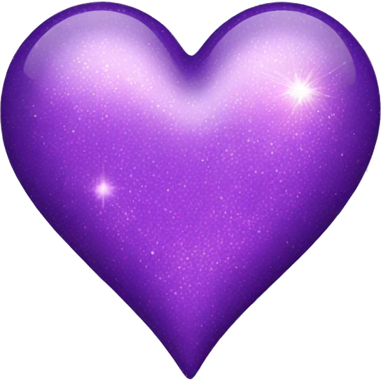 a purple sparkle heart  emoji
