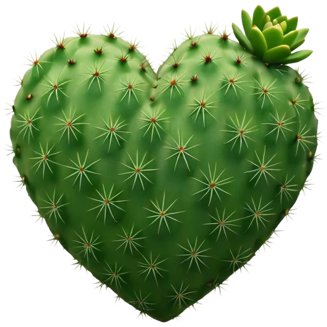 Cactus heart 1:1 emoji