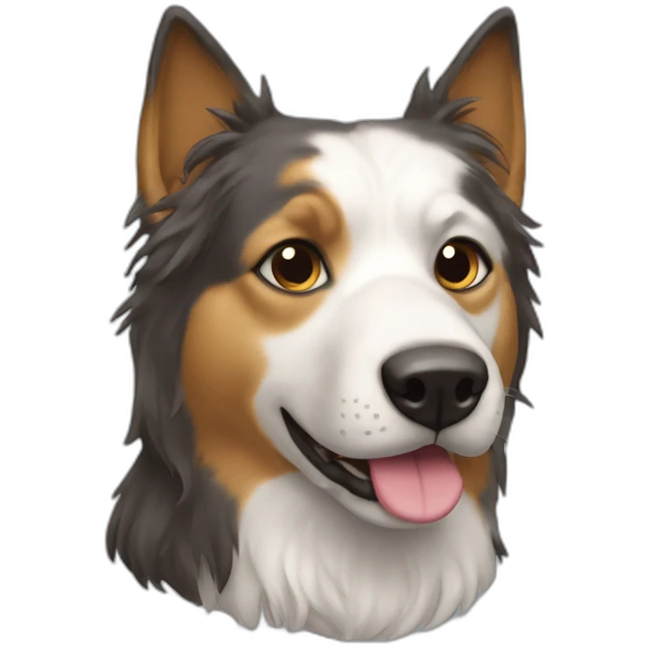 Chat sur un chien emoji