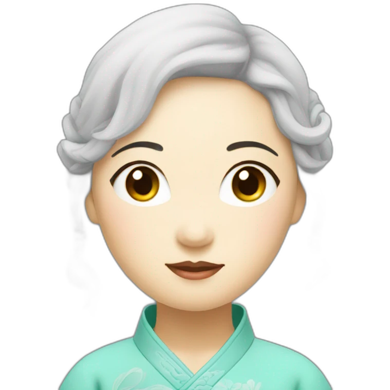 Chinese lady up side down doing yuga emoji