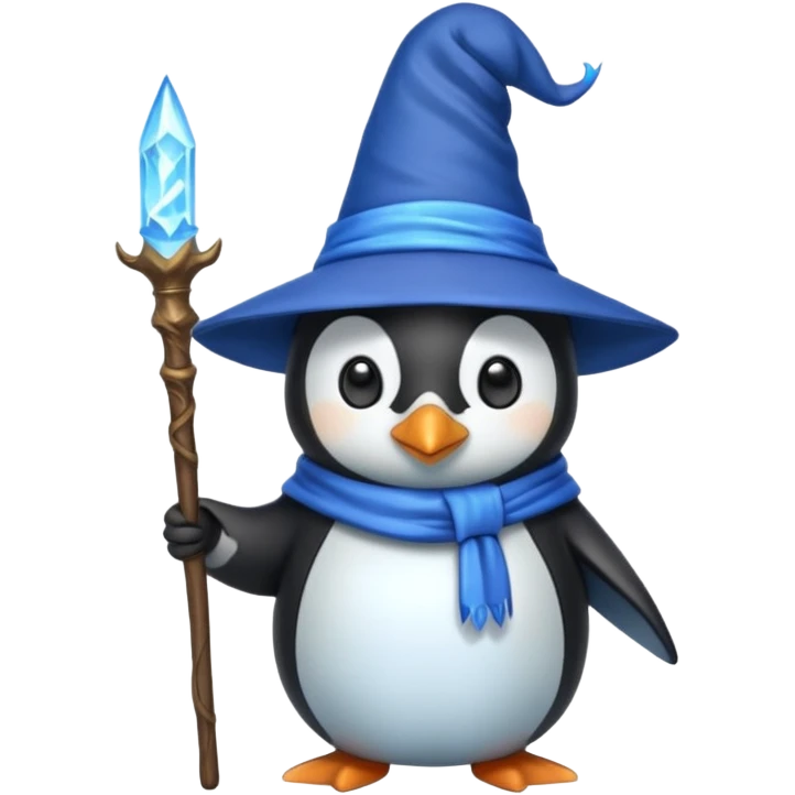 Penguin Wizard emoji