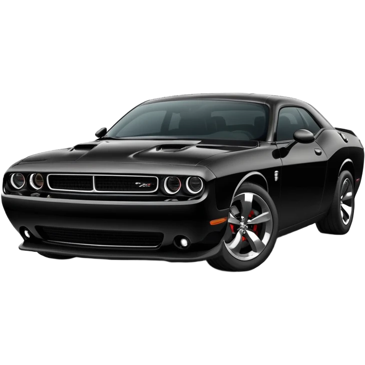 Black Dodge challenger (car) emoji