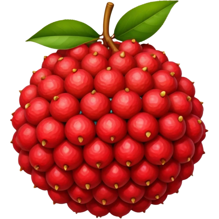 litchi fruit emoji