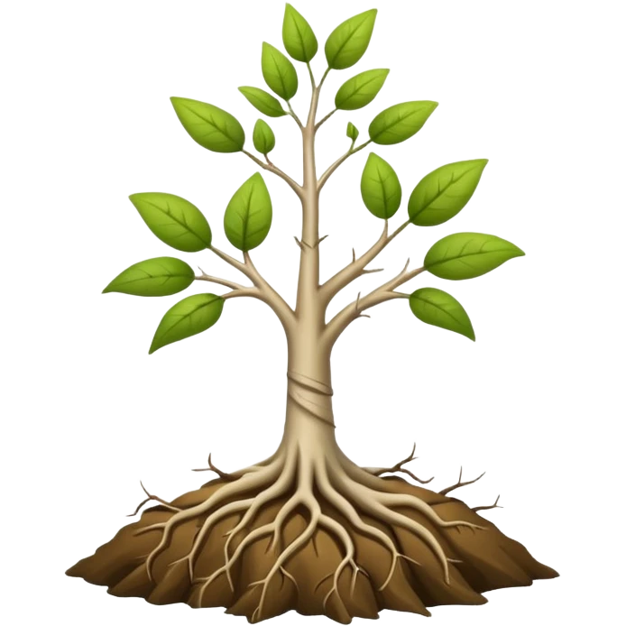 sapling roots emoji