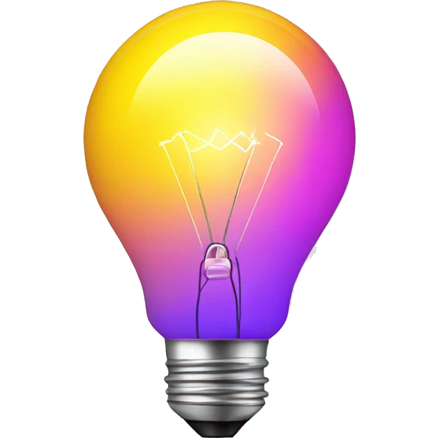 color bulb emoji