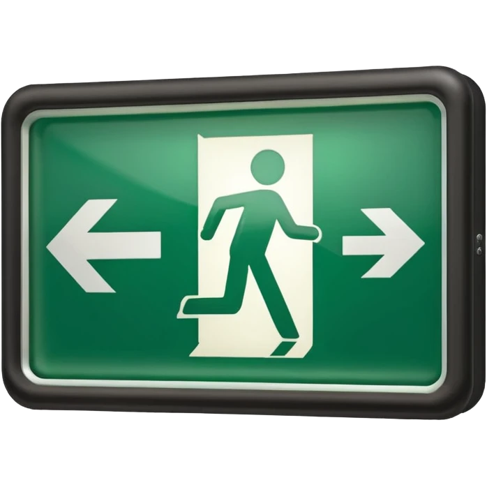 emergency exit  emoji