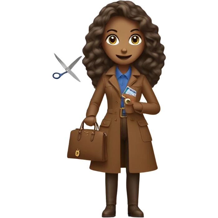 Brown Ralph lauren women women cutting  credit card emoji