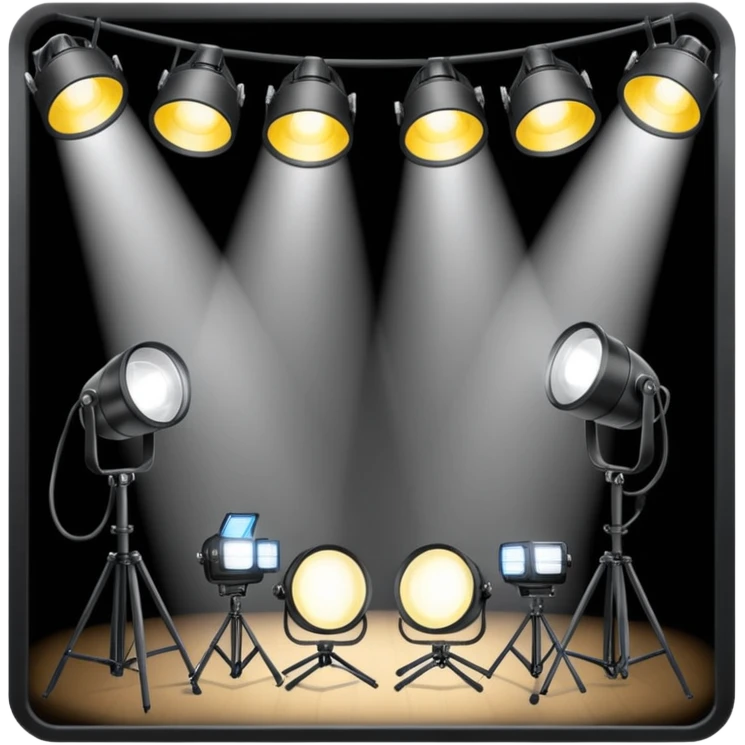 create a series of images for Theatre lighting equipment Inventory  emoji
