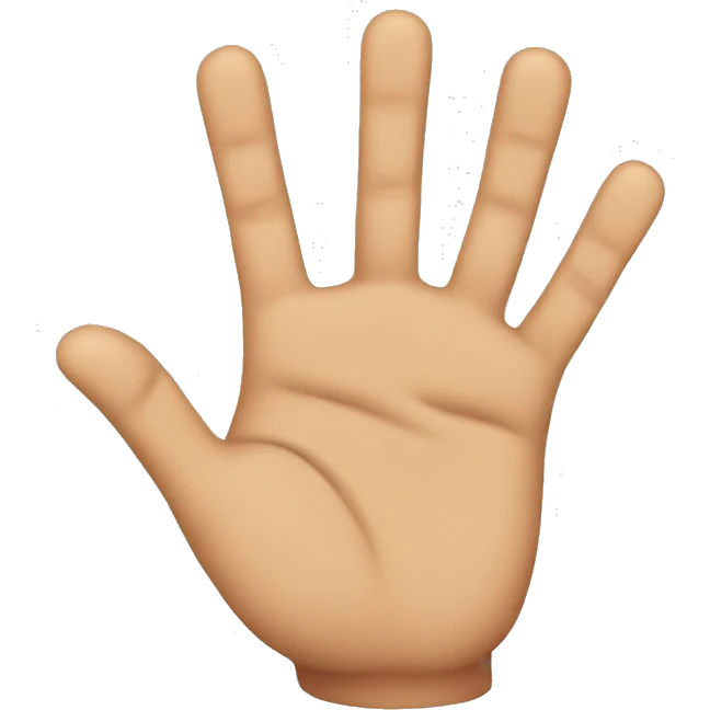 Four fingers emoji