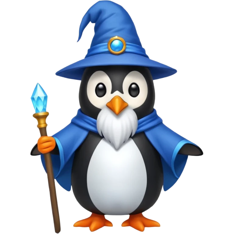 Penguin Wizard emoji