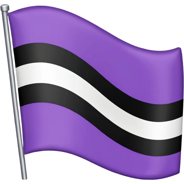 Asexual flag emoji