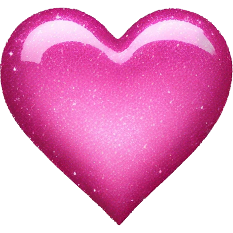 pink sparkly heart emoji