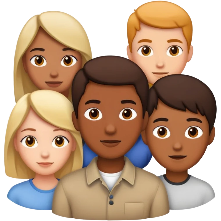 Person with 5 boyfriends emoji