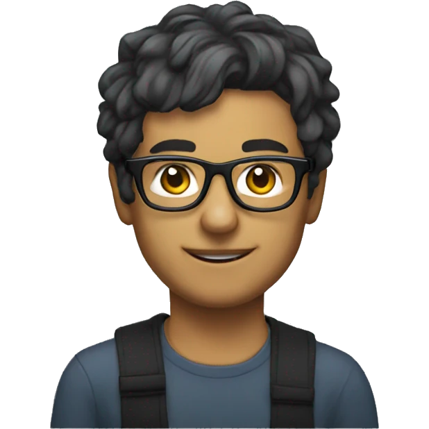 streamer with glasses emoji