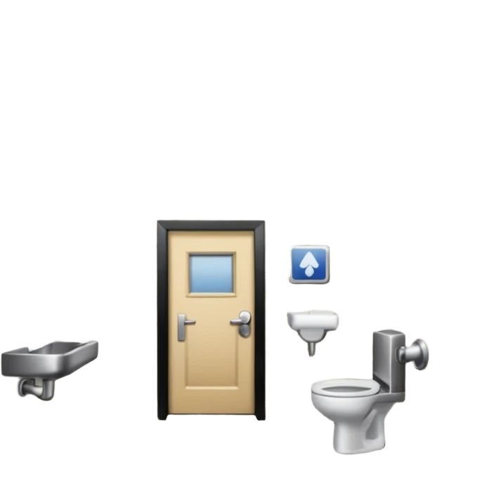 public restroom emoji