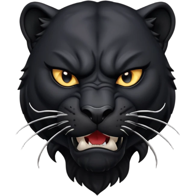 angry panther bust  emoji