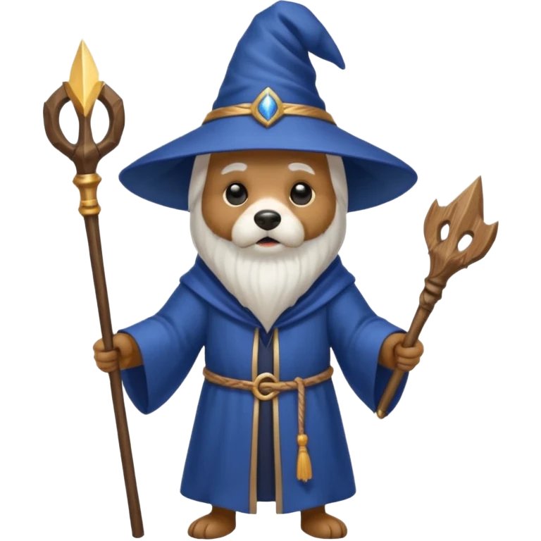 Dog wizard emoji
