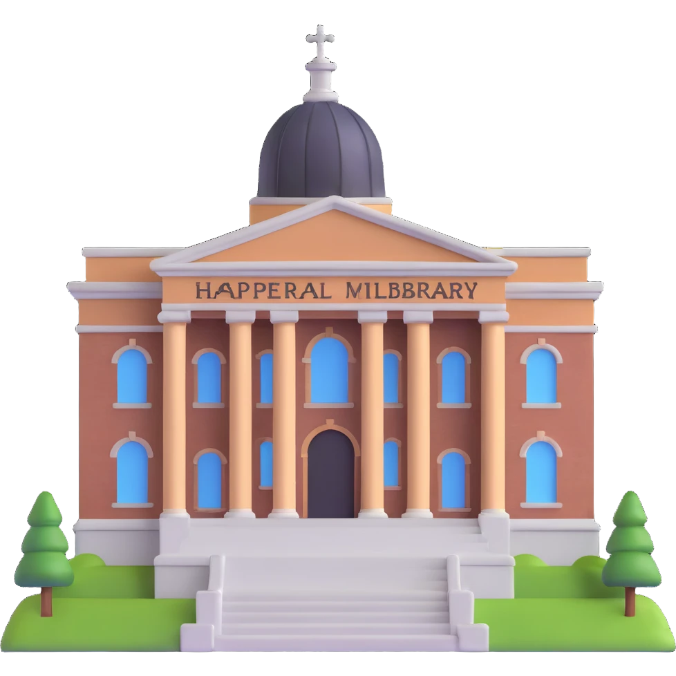 dean boyer in front of harper memorial library emoji