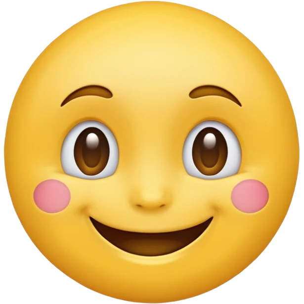 happy face emoji (no cheecks) emoji