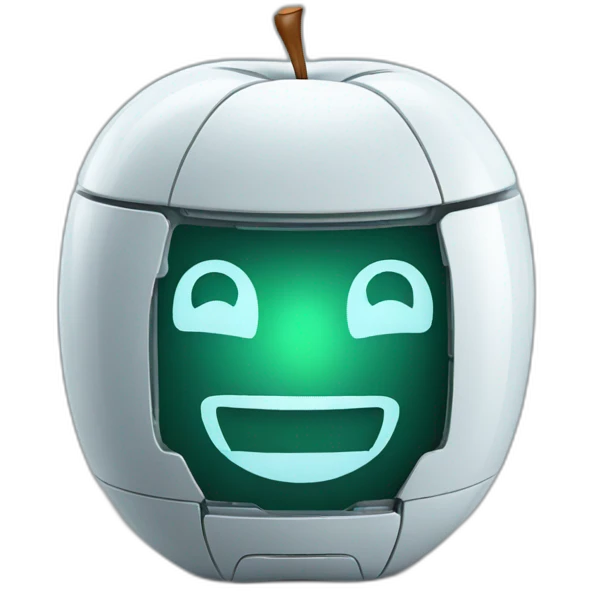 Roboter smile apple emoji