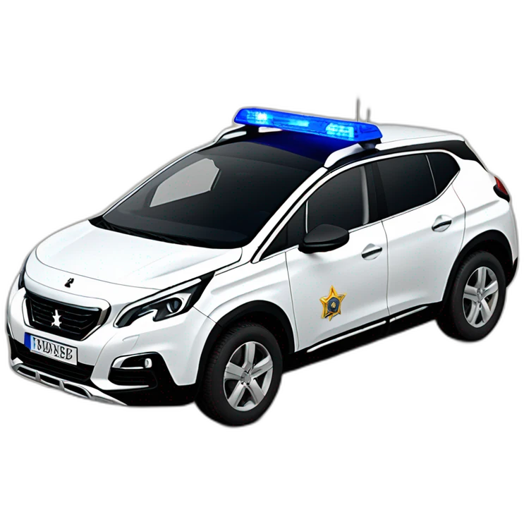 Peugeot 3008 police nationale  emoji