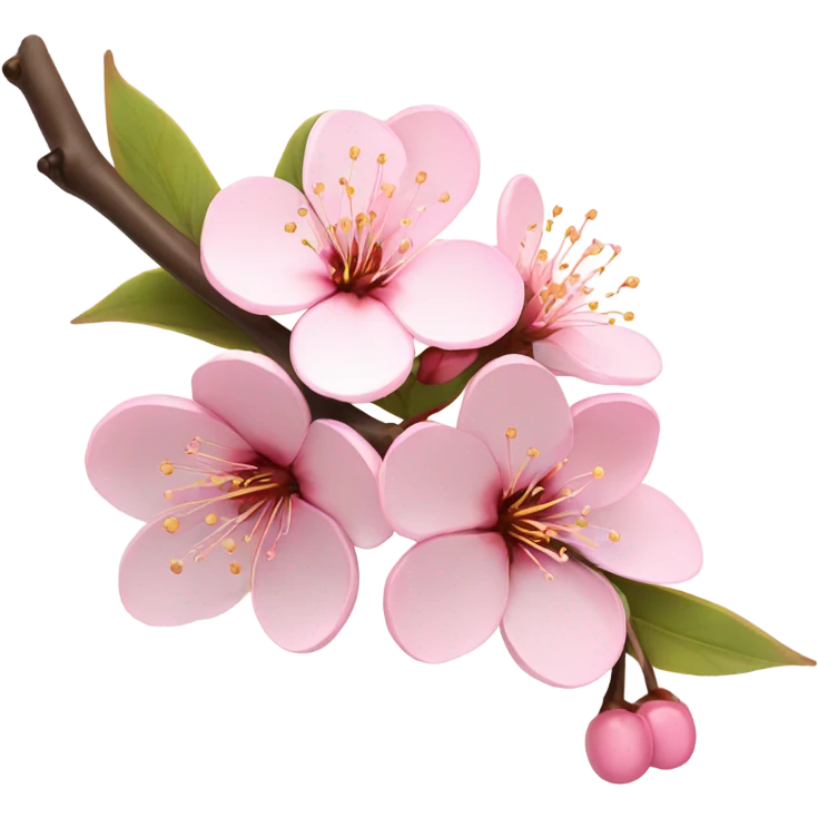 Pink cherry  emoji
