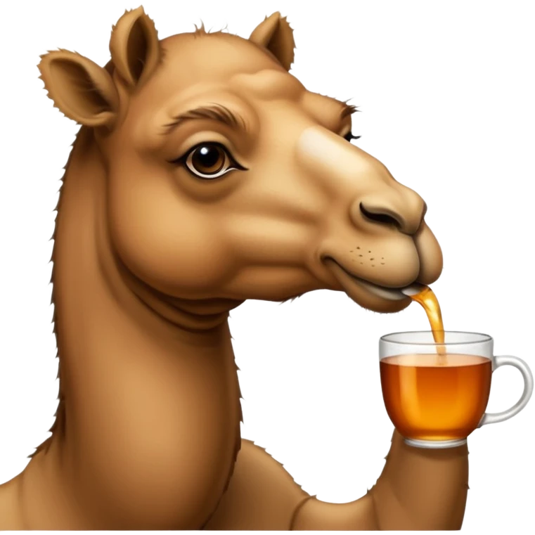 animal de désert qui boit du thé emoji