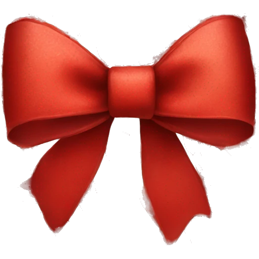Red christmas bow  emoji