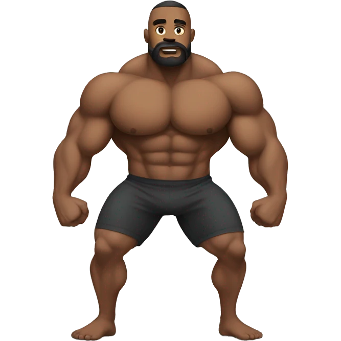 strong man go to do gym emoji