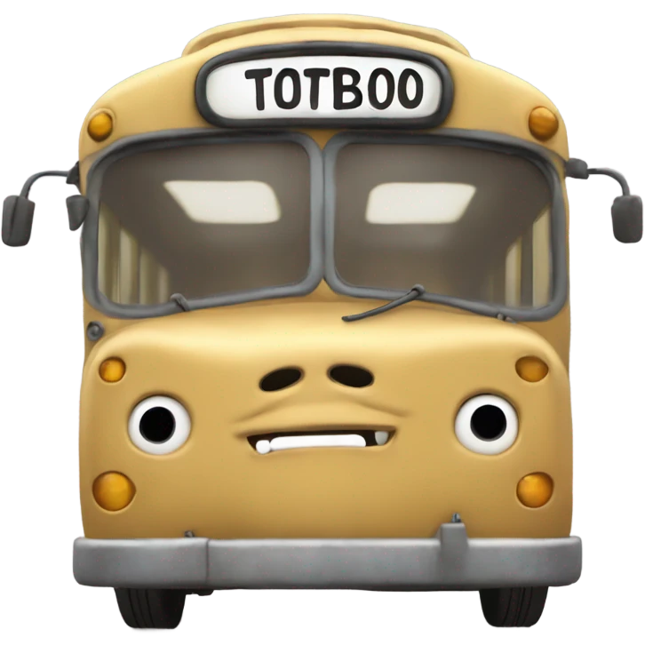 cat bus character from the movie “my neighbour totoro” emoji