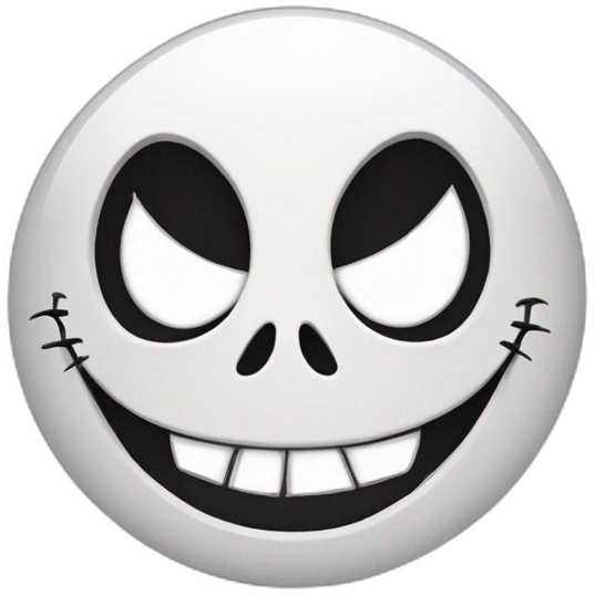 Jack Skellington smile emoji