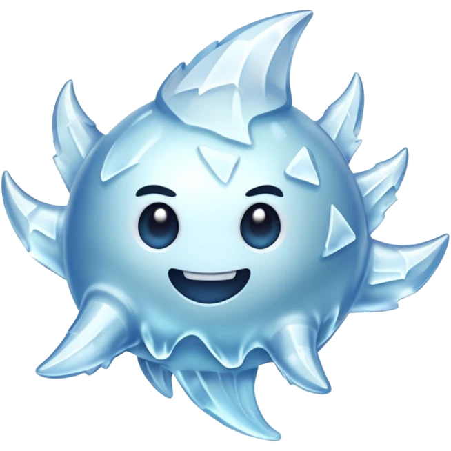 an ice very fast fling creature emoji