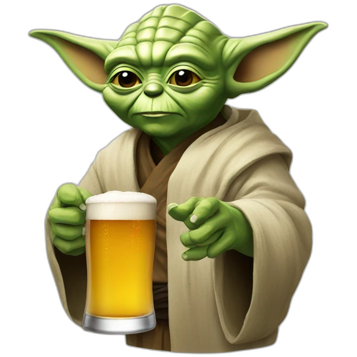 Yoda beer emoji