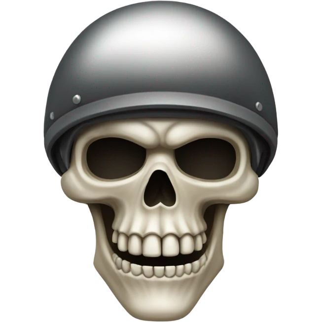 Motorbike skull emoji