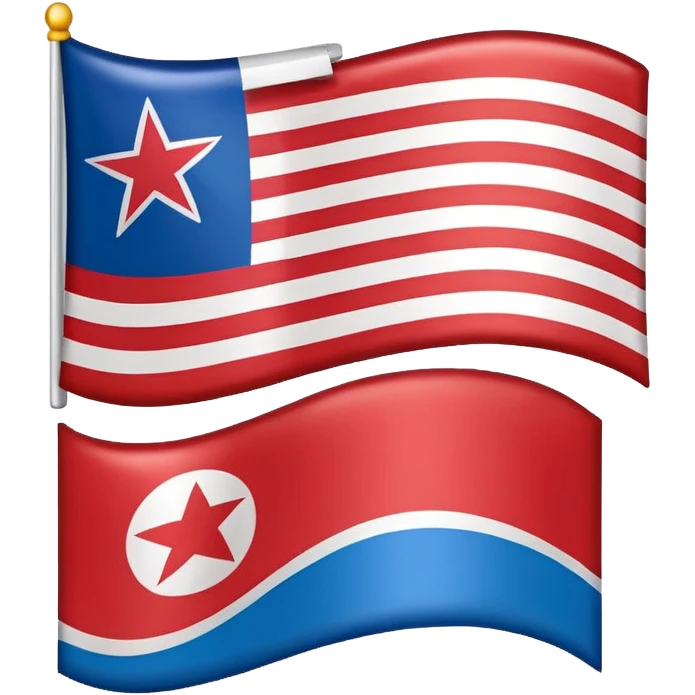 Let's talking about a emoji flag hack combination with Puerto Rico + North Korea emoji flag combination flag hack as a flag image by photo and flag emoji