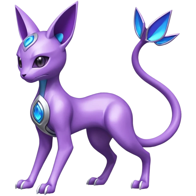 Mechanical Miraidon-Espeon-Mewtwo-Fakémon-hybrid-creature (full body)  emoji