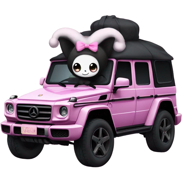 kuromi on a g wagon emoji