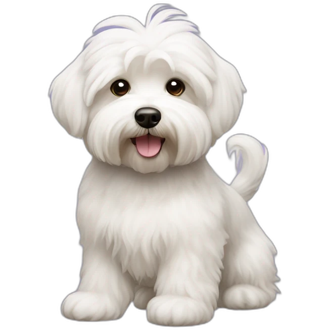 Bichon Havanese dog emoji