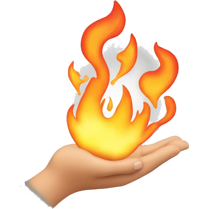 fire in the hand emoji
