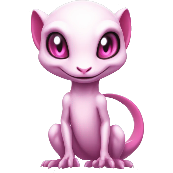 White, Shiny, Chibi, White, Pink eyes, Anthro-Sona-Lizard-Alien-Salazzle-Fakémon, Full Body emoji