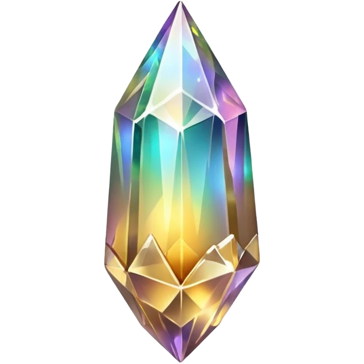 golden iridescent nebula crystal shard emoji