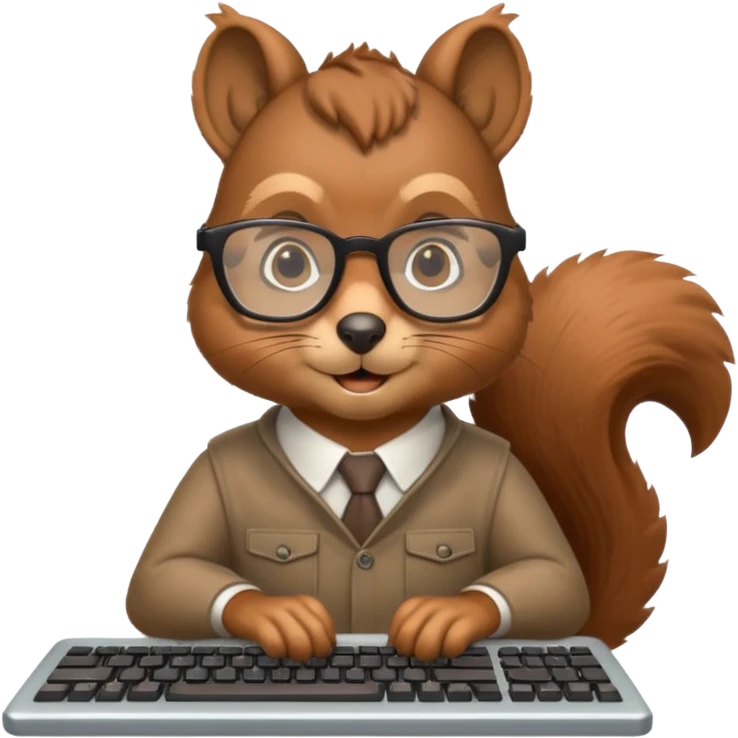 squirrel-programmer emoji