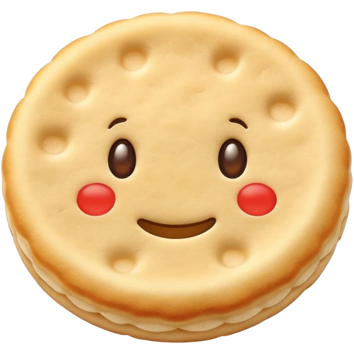 Japanese rice cracker with soy sauce flavor emoji
