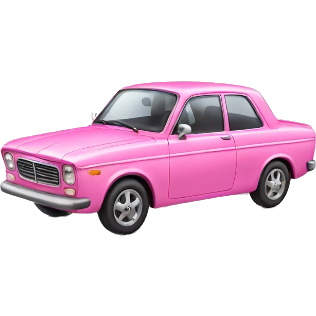 Pink car  emoji