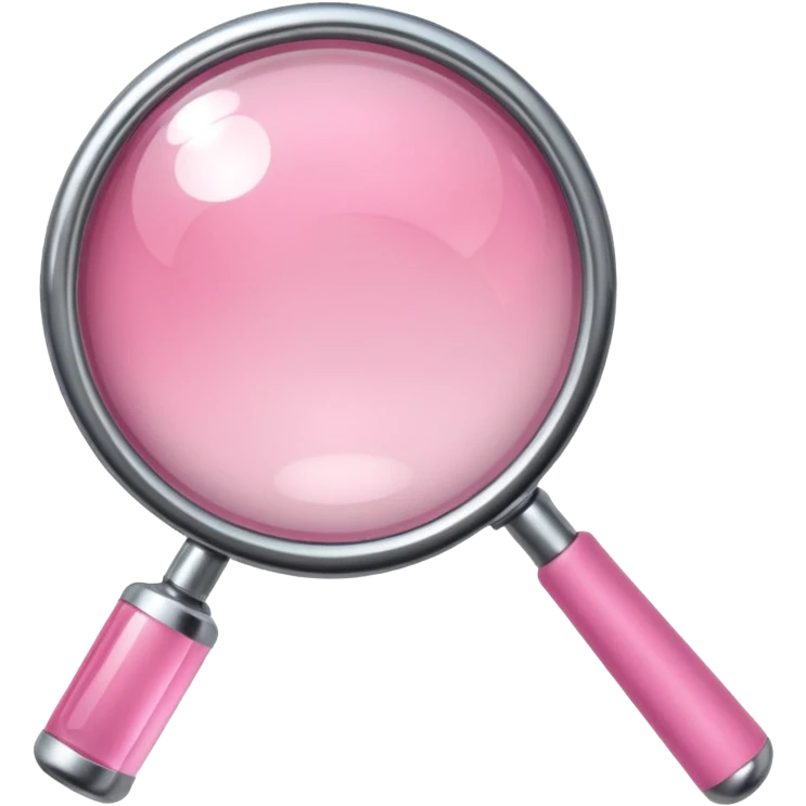 mix light pink dark pink and white girly chrome internet with a magnifying glass emoji
