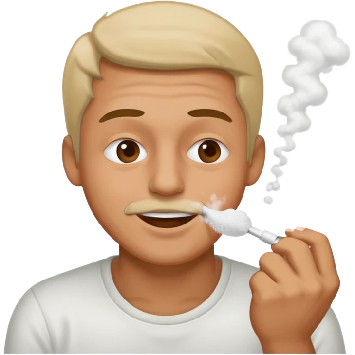 Guy snorting cocaine emoji emoji